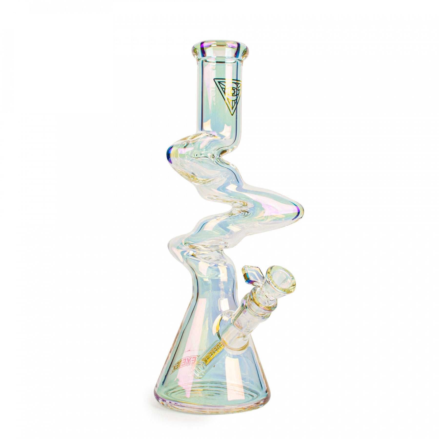 11" Metallic Terminator Finish 3-Arm Zag Beaker Base