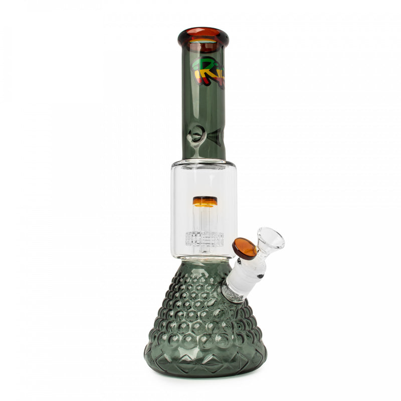 amber and smoke dual chamber bong with perc in halton