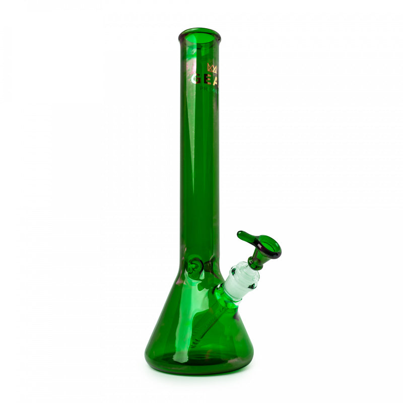 14" beaker bong green halton