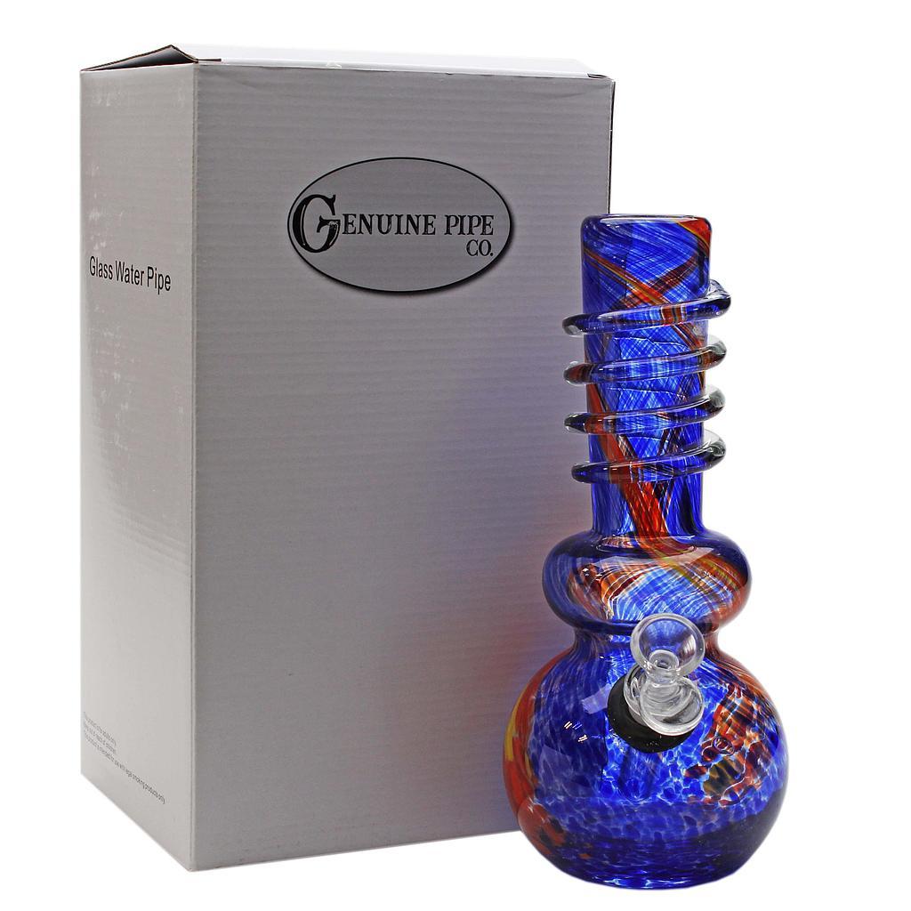 Premium Softglass Genuine Pipe Co Bong 10" Double Bubble Base