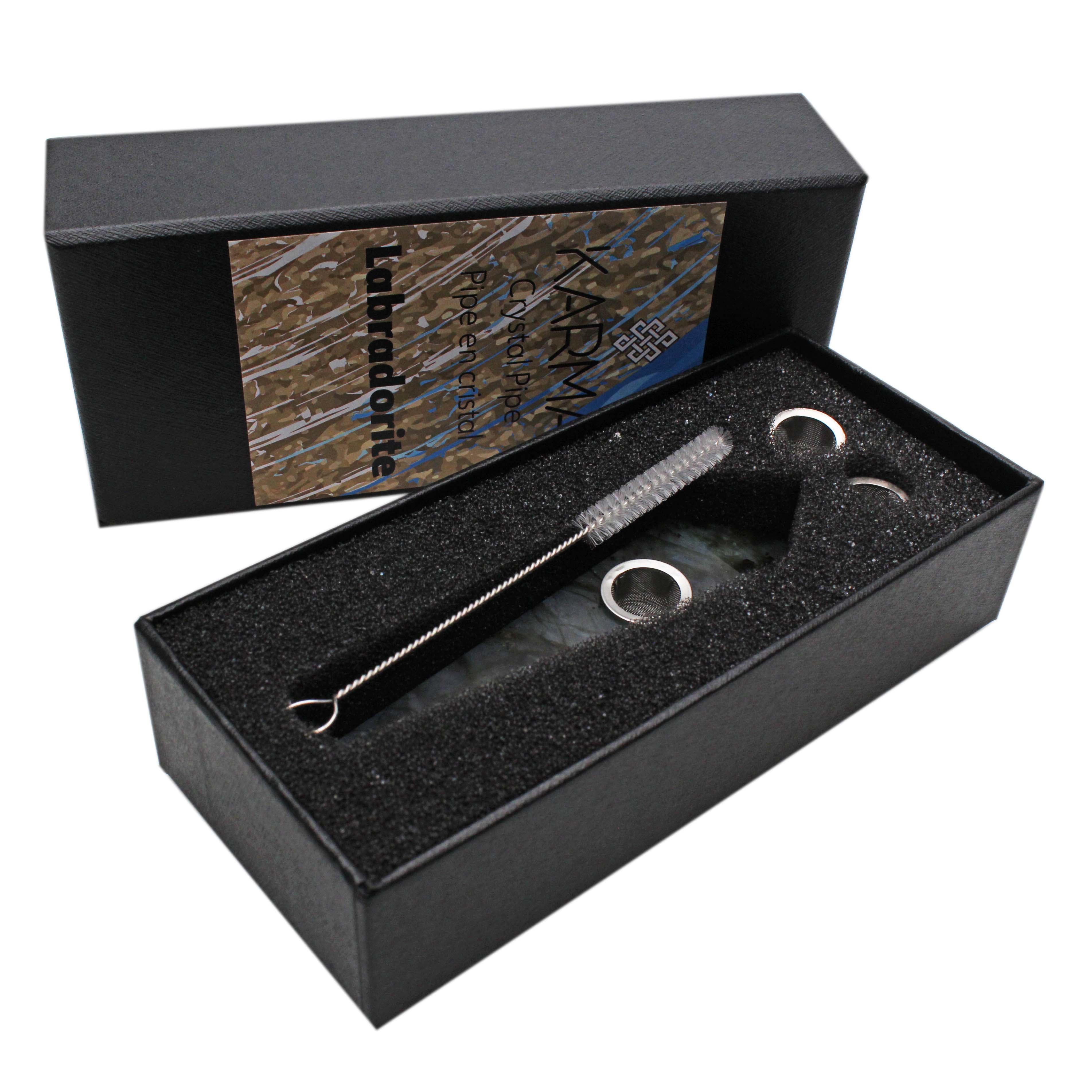 Crystal Pipe Karma Glass Labradorite