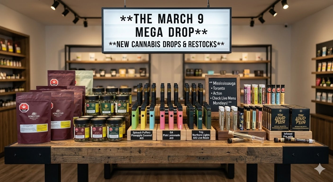 March 9 Menu Drop: Live Rosin AIOs, Infused Blunts & Fresh Bulk Flower