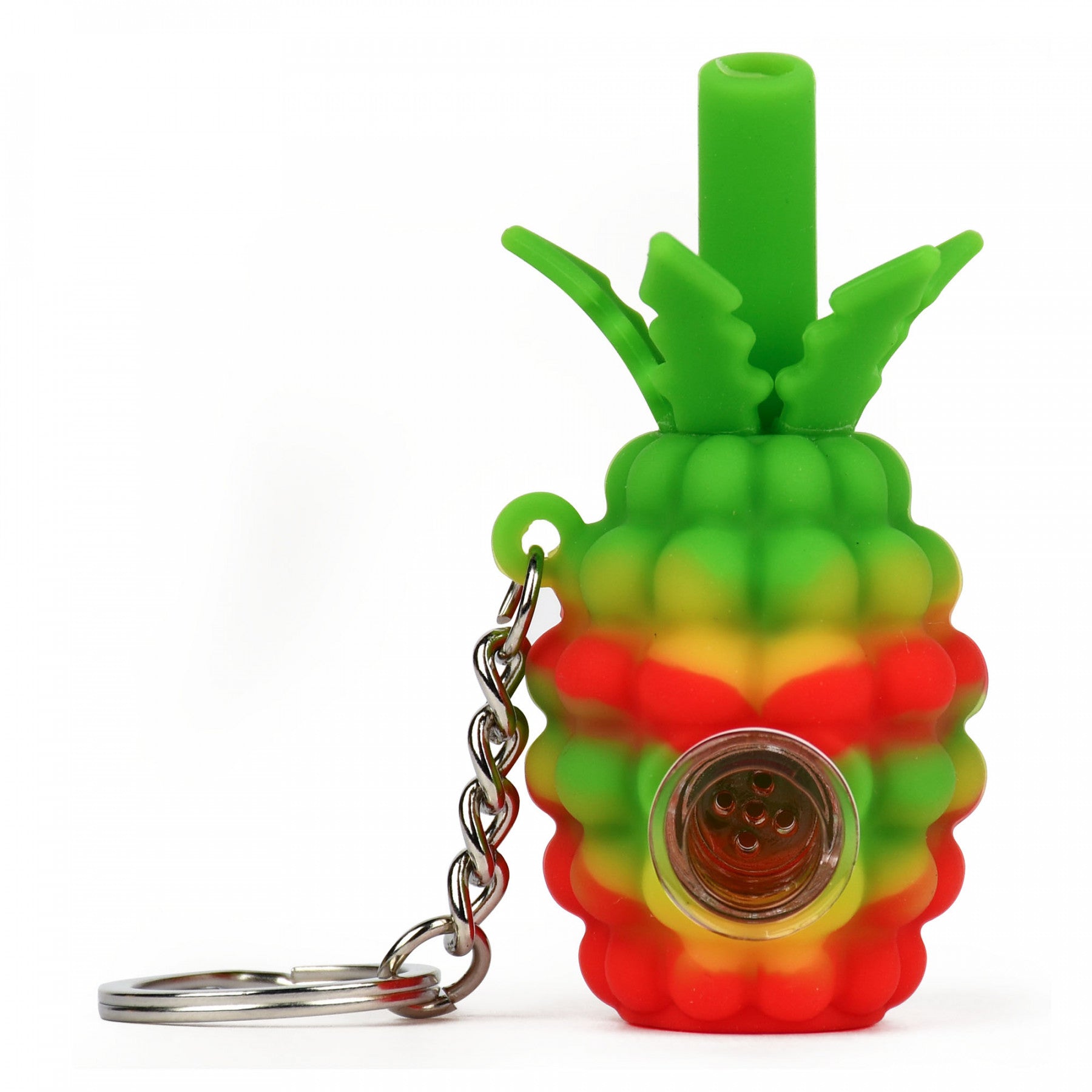 cute rasta coloured pineapple silicone pipe in toronto