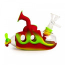 rasta coloured silicone and glass bubbler for sale in halton