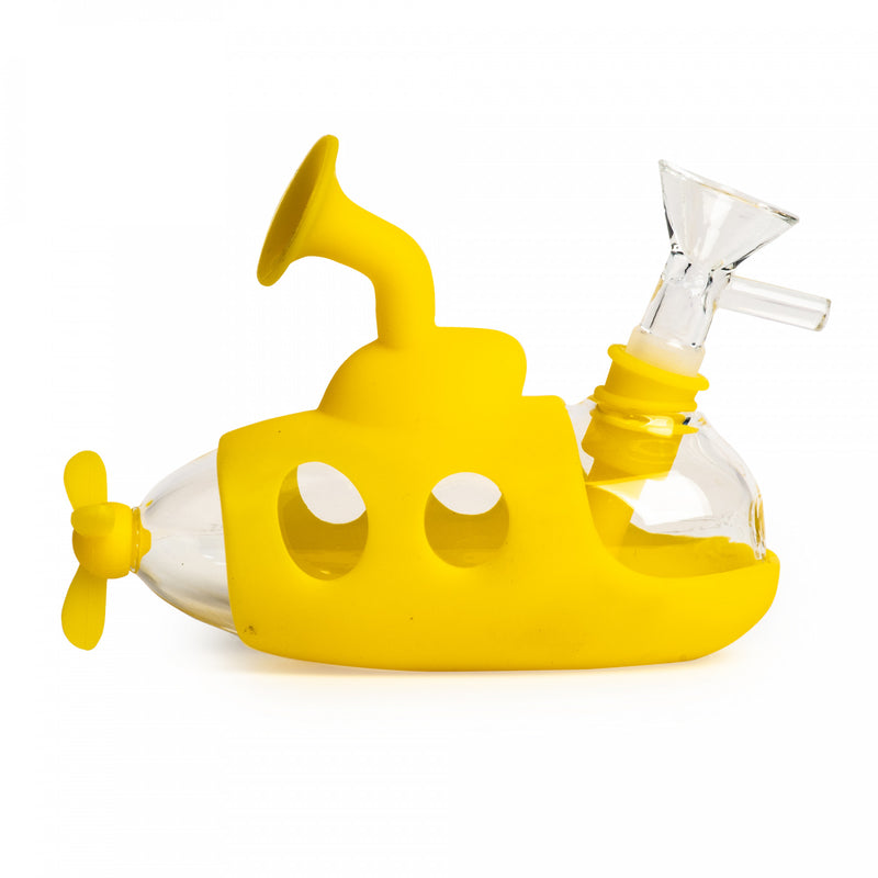 yellow silicone and glass bubbler for sale in gta
