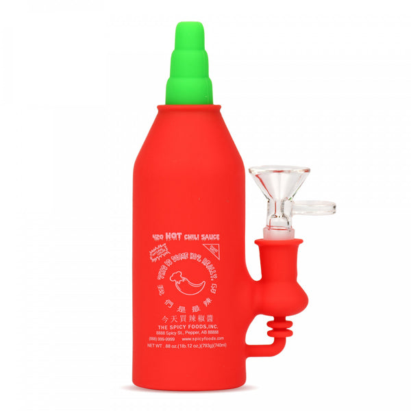funny chilli bottle shaped silicone water pipe for sale in toronto