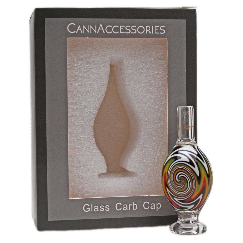 CannAccessories Glass Globe Directional Airflow Carb Cap Reversal Pattern