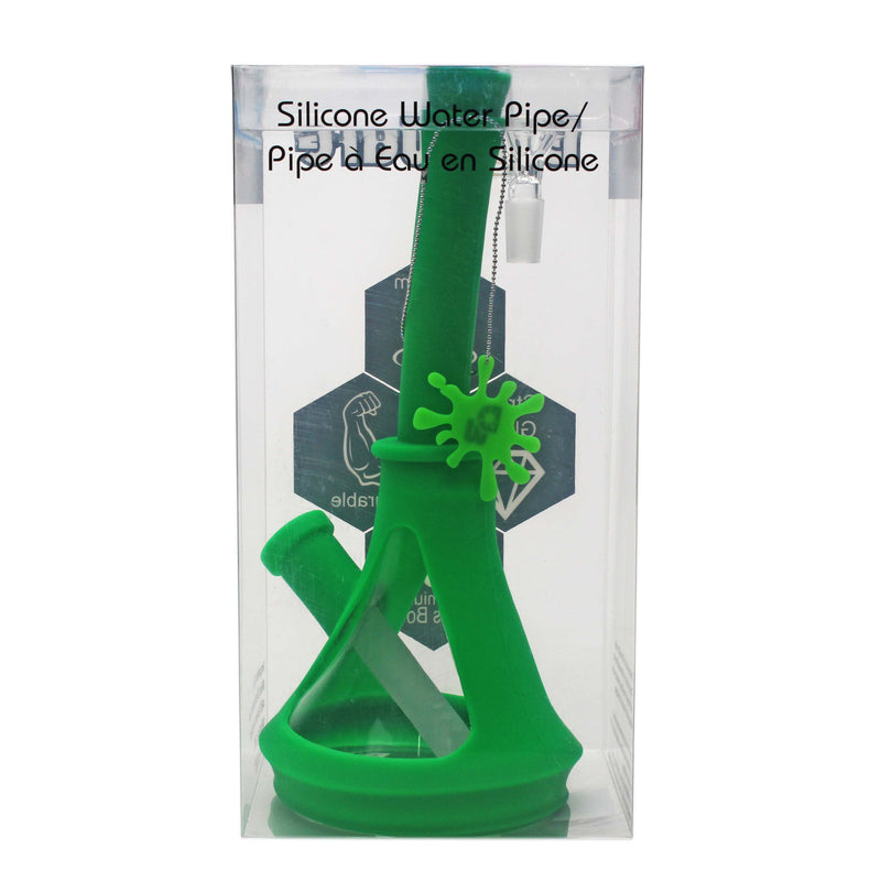 Hybrid Bong - Silicone & Glass - Dabware Platinum 10" Beaker