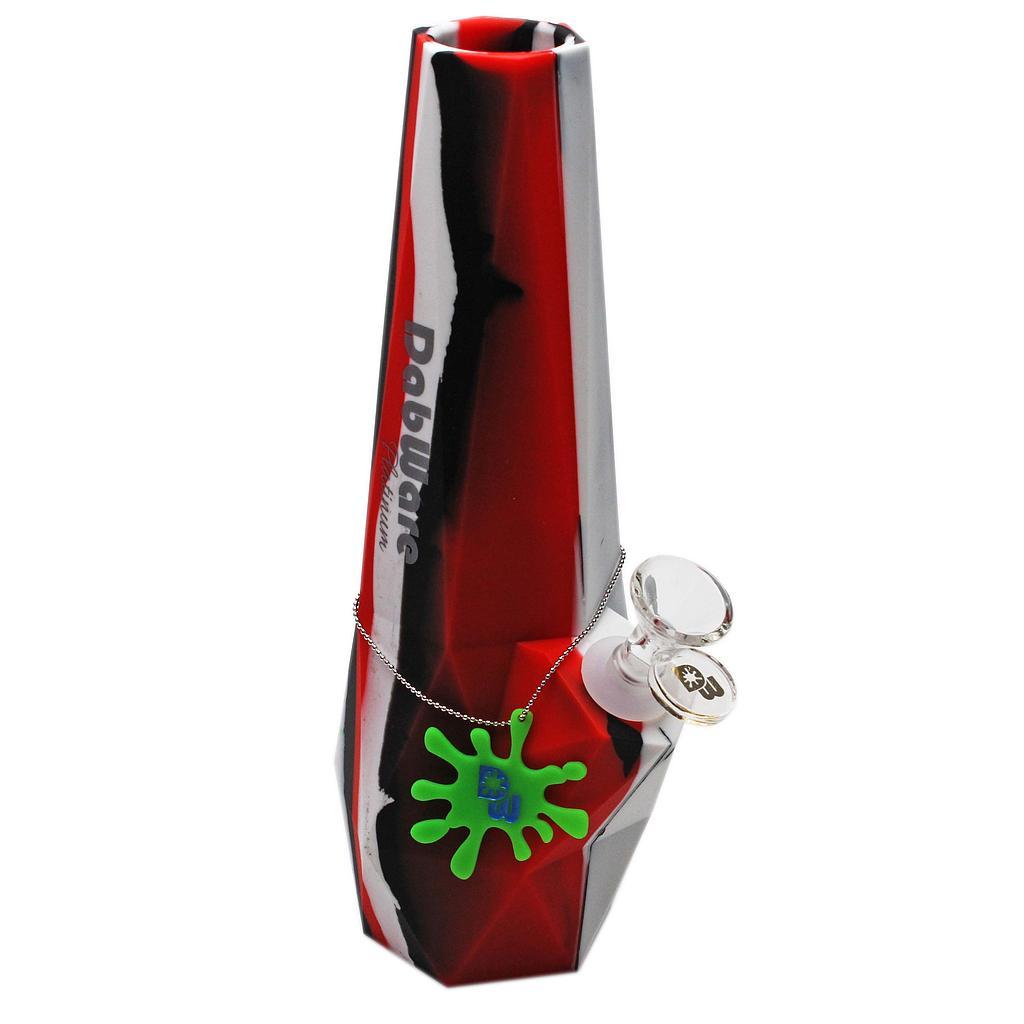 Silicone Bong Dabware Platinum 10" Diamond Shapes