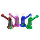 Hybrid Bubbler - Silicone & Glass - Dabware Platinum 8" Sidecar