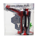 Hybrid Bubbler - Silicone & Glass - Dabware Platinum 8" Sidecar