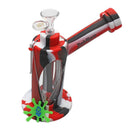 Hybrid Bubbler - Silicone & Glass - Dabware Platinum 8" Sidecar
