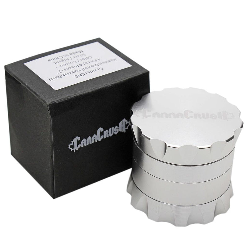 CanaCrush Grooved 2" 4-Piece Grinder