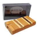 RTL - Wooden Pipe Genuine Pipe Co Light Teak Dual Stripe - Large