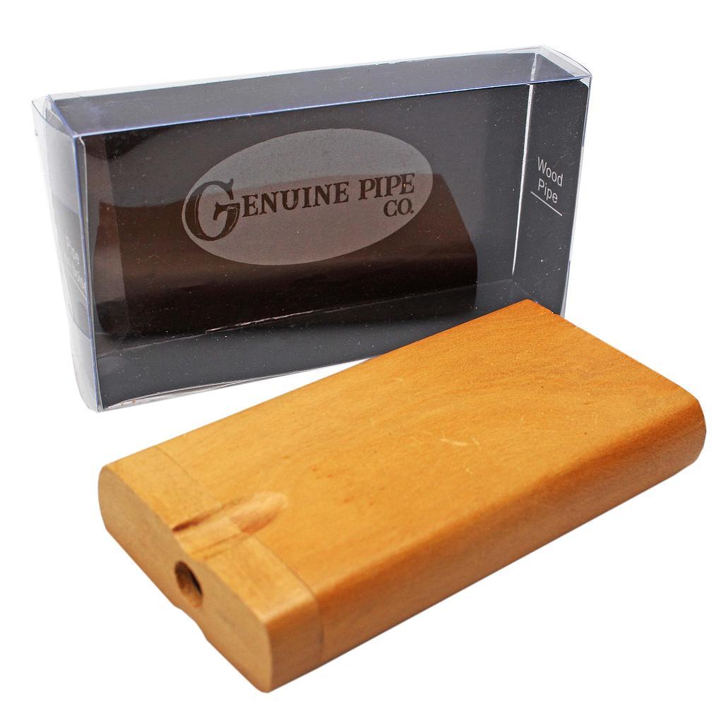 RTL - Wooden Pipe Genuine Pipe Co Light Teak Plain - Large