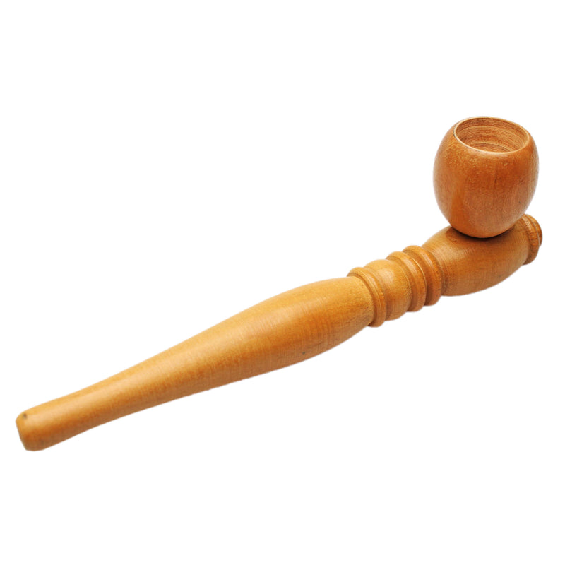 Wooden Pipe Genuine Pipe Co Light Teak - Long