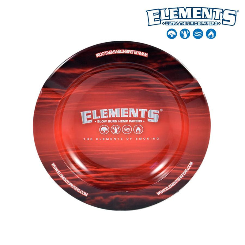 Ashtray Elements Metal Red