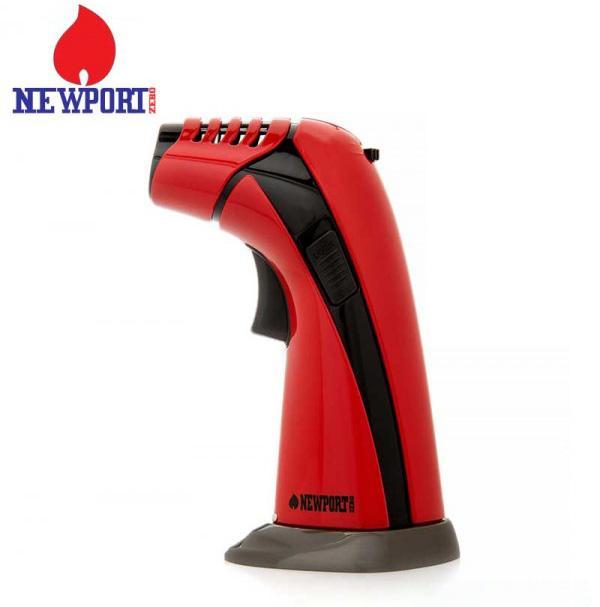 Newport Zero Triple Flame Torch Red and Black