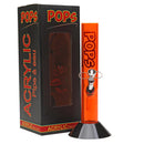 Acrylic Bong Pops 10" Skinny Straight