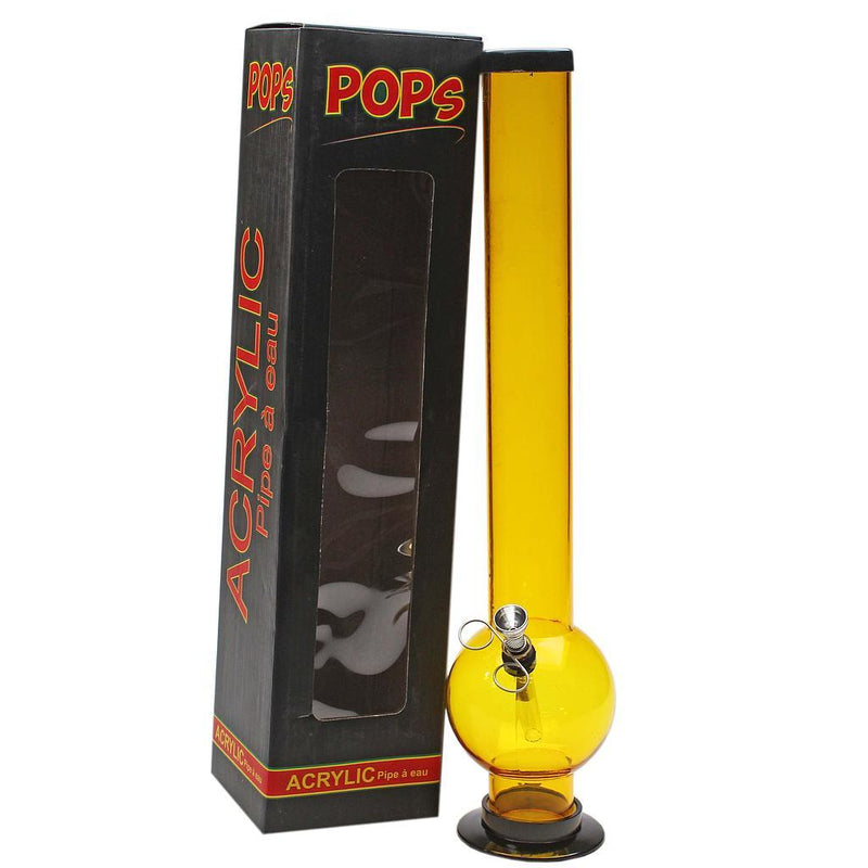Acrylic Bong Pops 18" Bubble Base