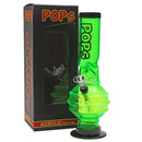 Acrylic Bong Pops 12" Ice Catcher Bubble Base