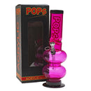 Acrylic Bong Pops 12" Ice Catcher Double Bubble Base
