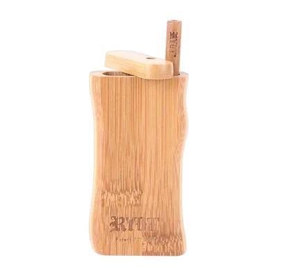 Bamboo Wood Ryot Large Wooden Taster Box with **Matching Bat**