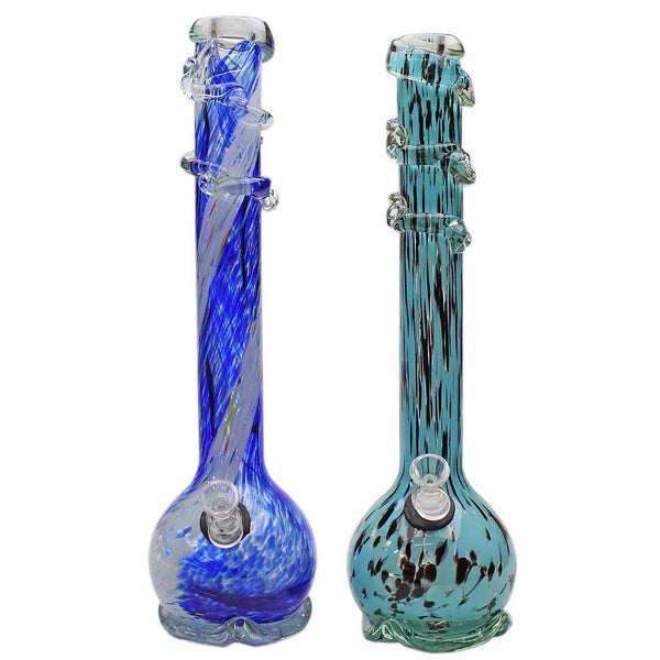 Premium Softglass Genuine Pipe Co Bong 16" Heavy Base & Worked Top