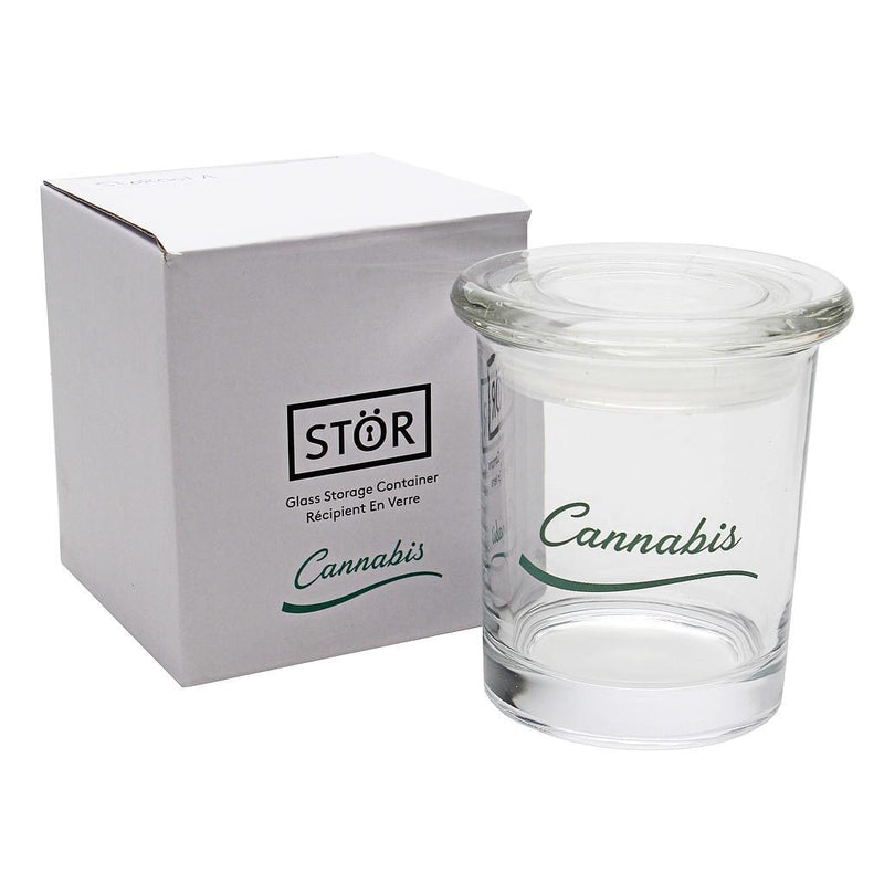 Storage Jar Stor Glass Pop Top Cannabis Design