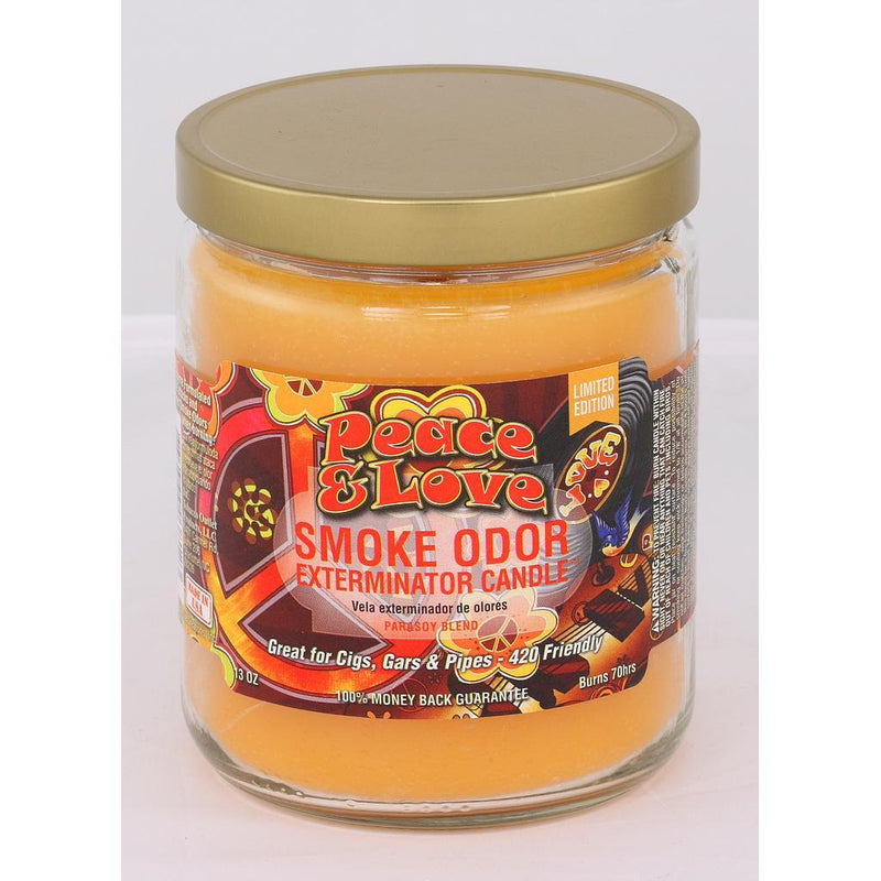 Smoke Odor Candle 13oz Limited Edition Peace & Love