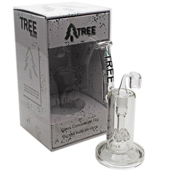 Glass Rig Tree Glass 9" Cluster Perc with Banger