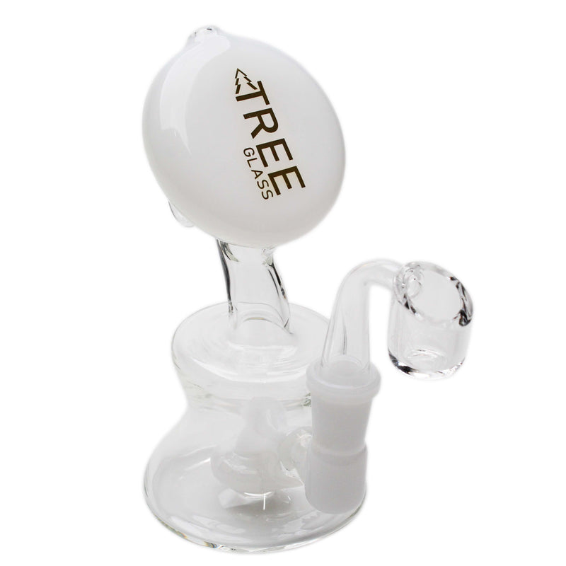 Glass Rig Tree Glass 6" Mega Mouthpiece Circ with Banger