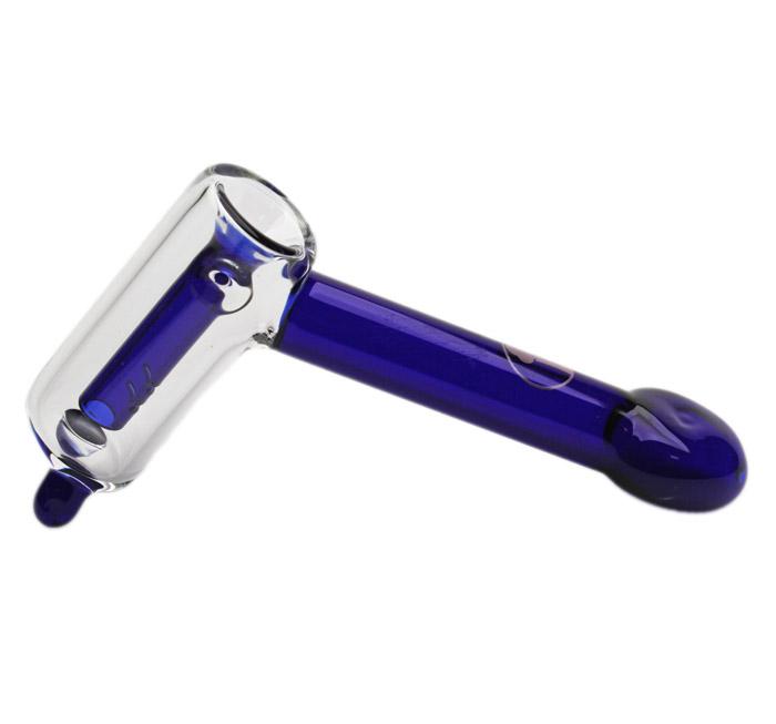 Glass Bubbler Tree Glass 4.5" Thin Showerhead Hammer