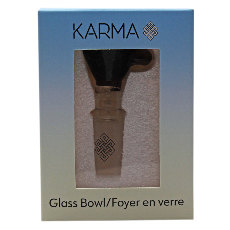 Glass Bowl Karma 14mm Black Heavy Cone