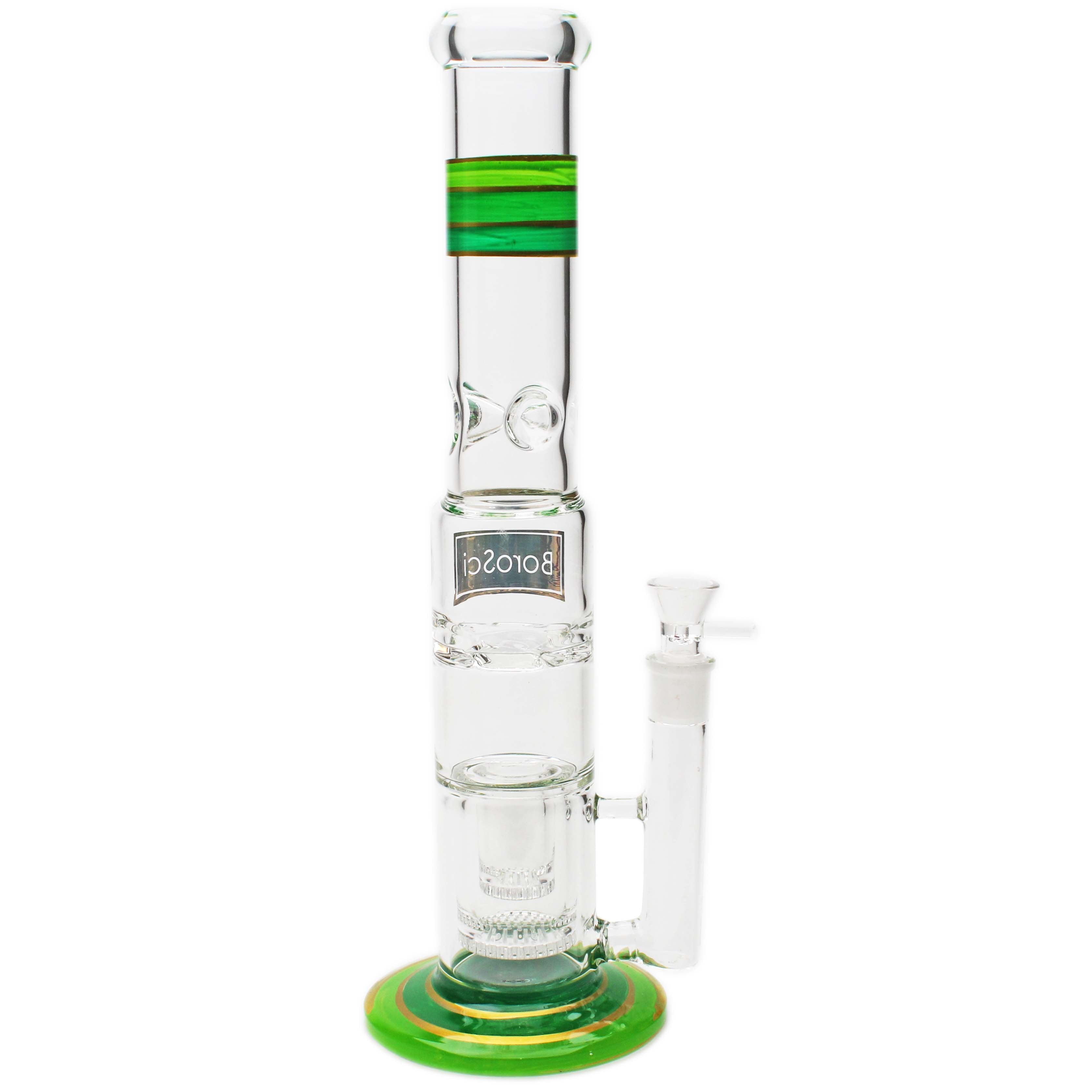 BoroSci 16" Double Inversion to Turbine Perc Bong