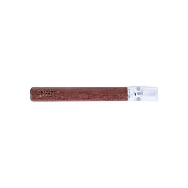 RYOT 9mm One Hitter Wooden Taster Bat With Glass Tip