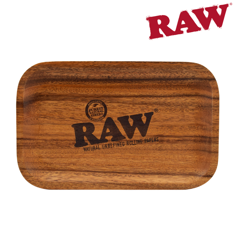 Raw Wood Rolling Tray Small - 11" x 7" x 0.88"