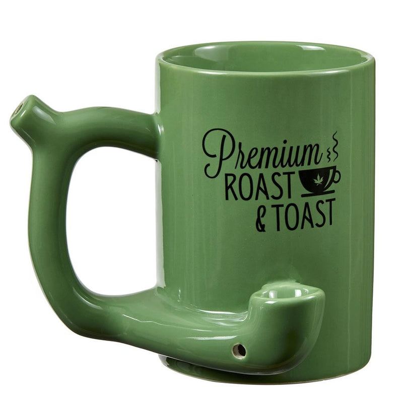 Ceramic Roast and Toast Mug Pipe Green