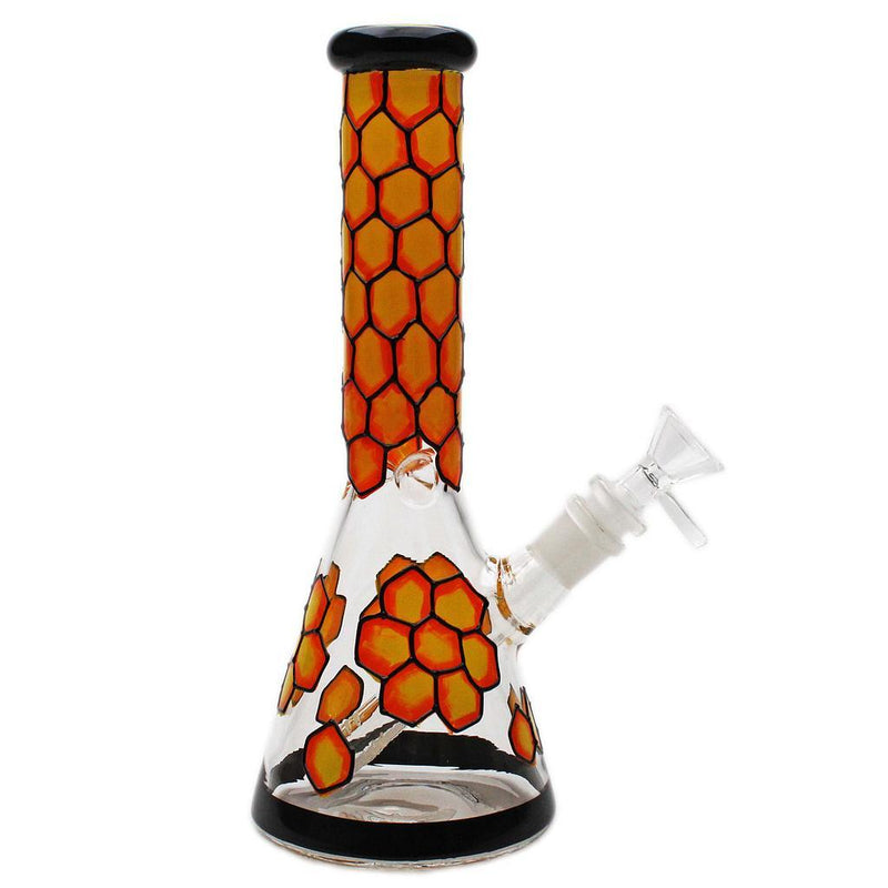 Glass Bong Karma 10" Hex Hive Beaker