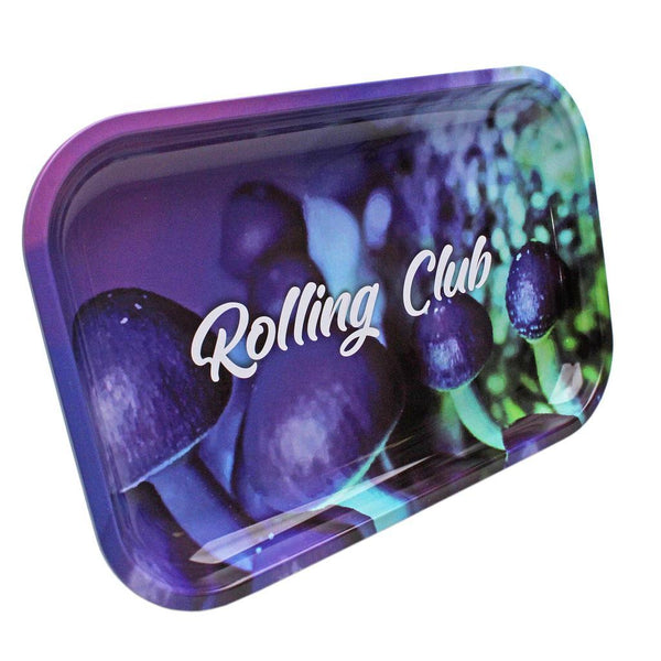 Rolling Club Metal Rolling Tray - Medium - Magical Mushrooms