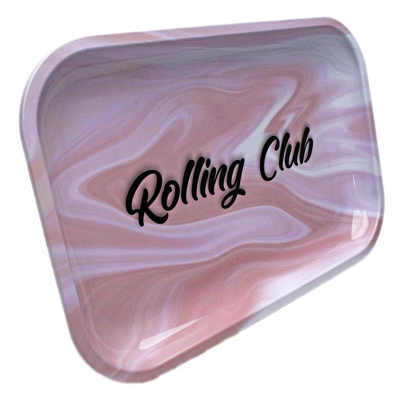 Rolling Club Metal Rolling Tray - Medium - Pink