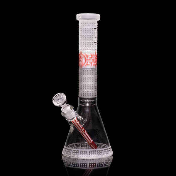 Glass Bong - Milkyway 15" 9mm Bio-Grid Beaker