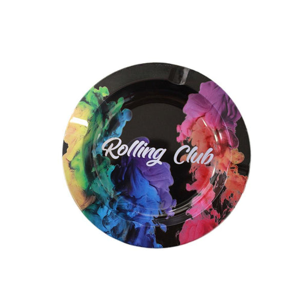 Rolling Club Metal Ashtray - Small - Rainbow Fumes