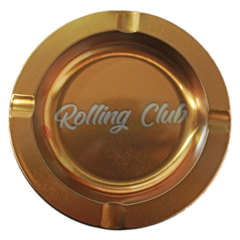 Rolling Club Metal Ashtray - Small - Gold