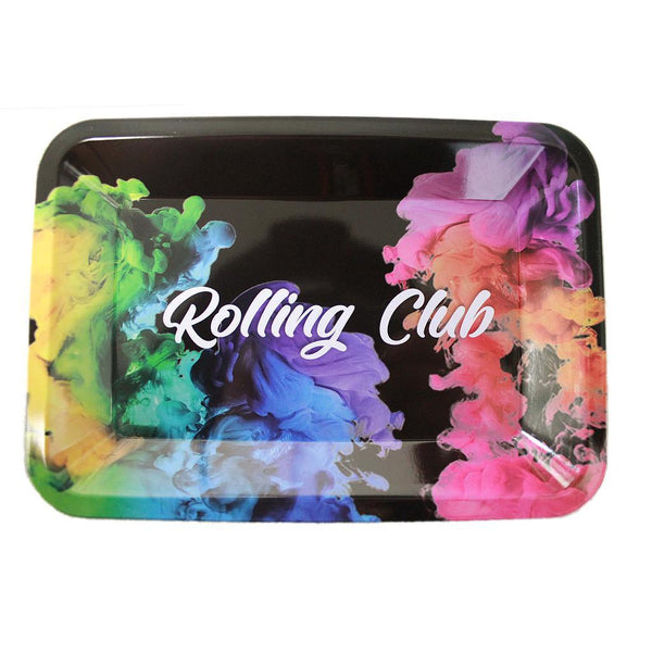 Rolling Club Metal Rolling Tray - Small - Rainbow Fumes