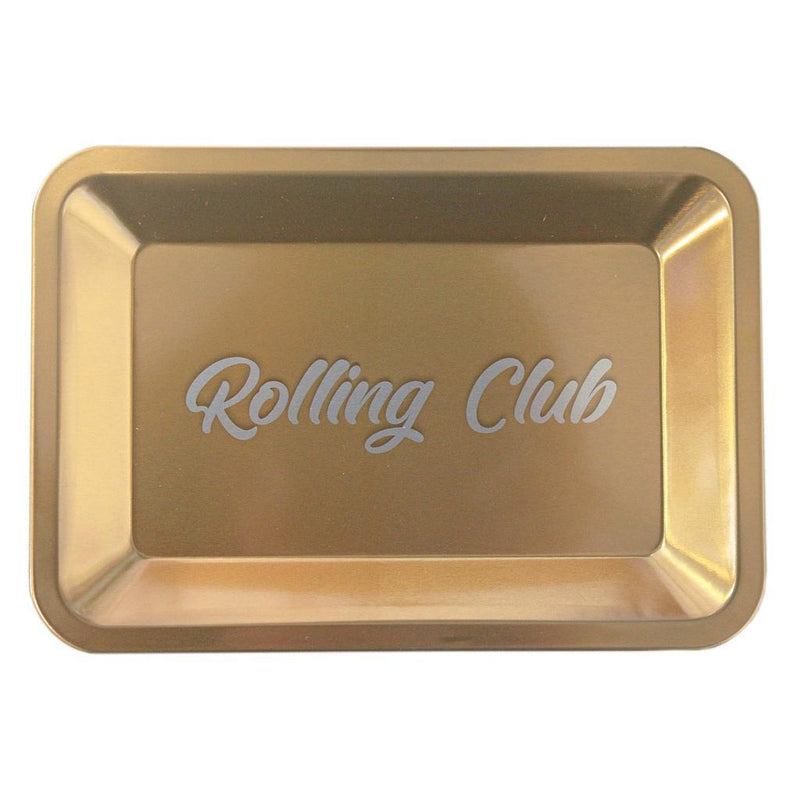 Rolling Club Metal Rolling Tray - Small - Gold