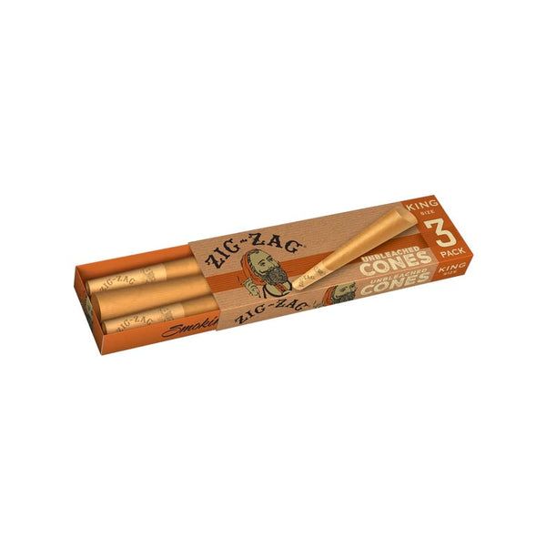 RTL - Pre Rolled Cones Zig Zag Unbleached King Size Rolling Papers