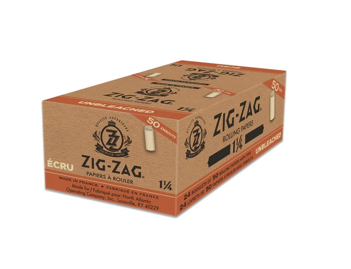 RTL - Pre Rolled Zig Zag Unbleached 1 1/4 Rolling Kit Papers