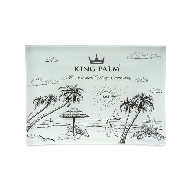 Rolling Tray King Palm Small Shatter Resistant Glass