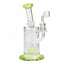 lime green dab rig with ufo perc toronto